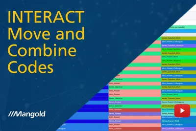 Move and Combine Codes in Mangold INTERACT